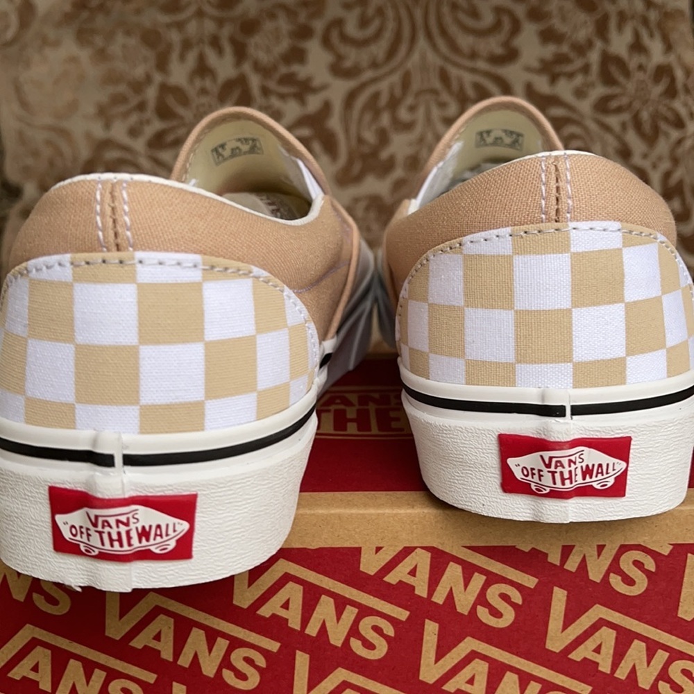 Vans Classic Slip On Checkerboard Frappe/Trwht WMN - Picture 14 of 16